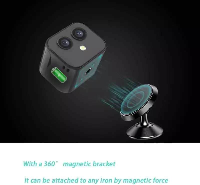 HD Mini 4K Wireless Camera WiFi Dual Lens Night Vision Magnetic Security V1181-EHN0055