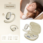 Bluetooth 5.3 Wireless Earbuds Deep Bass Over Ear - Beige