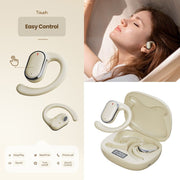 Bluetooth 5.3 Wireless Earbuds Deep Bass Over Ear - Beige