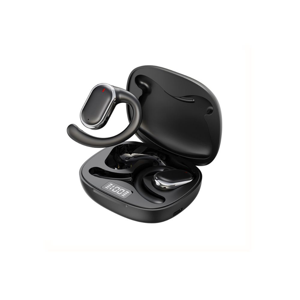 Bluetooth 5.3 Wireless Earbuds Deep Bass Over Ear - Black V1181-EHN0066-BK