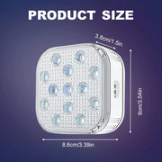 4Pcs Underwater Lights LED Submersible Pool Light Rechargeable with Remove Panel V1181-EHN0079