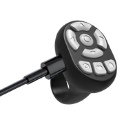 Scrolling Ring Remote Page Turner Wireless Finger Scroller Camera Video Record-Black