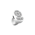 Scrolling Ring Remote Page Turner Wireless Finger Scroller Camera Video Record-White