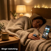 Scrolling Ring Remote Page Turner Wireless Finger Scroller Camera Video Record-White