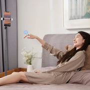 Scrolling Ring Remote Page Turner Wireless Finger Scroller Camera Video Record-White