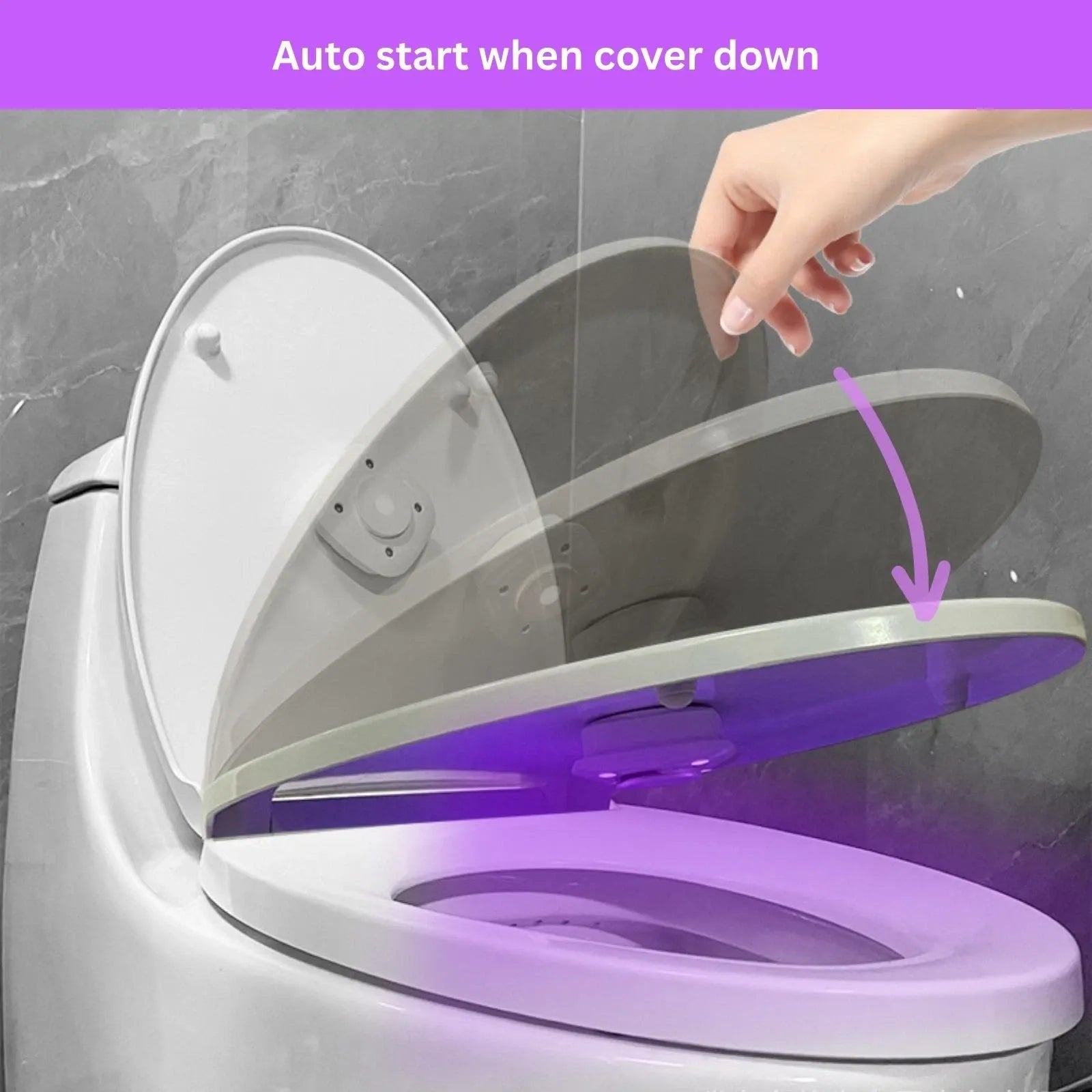 UV Toilet Light Electric Toilet Sterilizer with 8 Fragrance Rings V1181-EHN0090