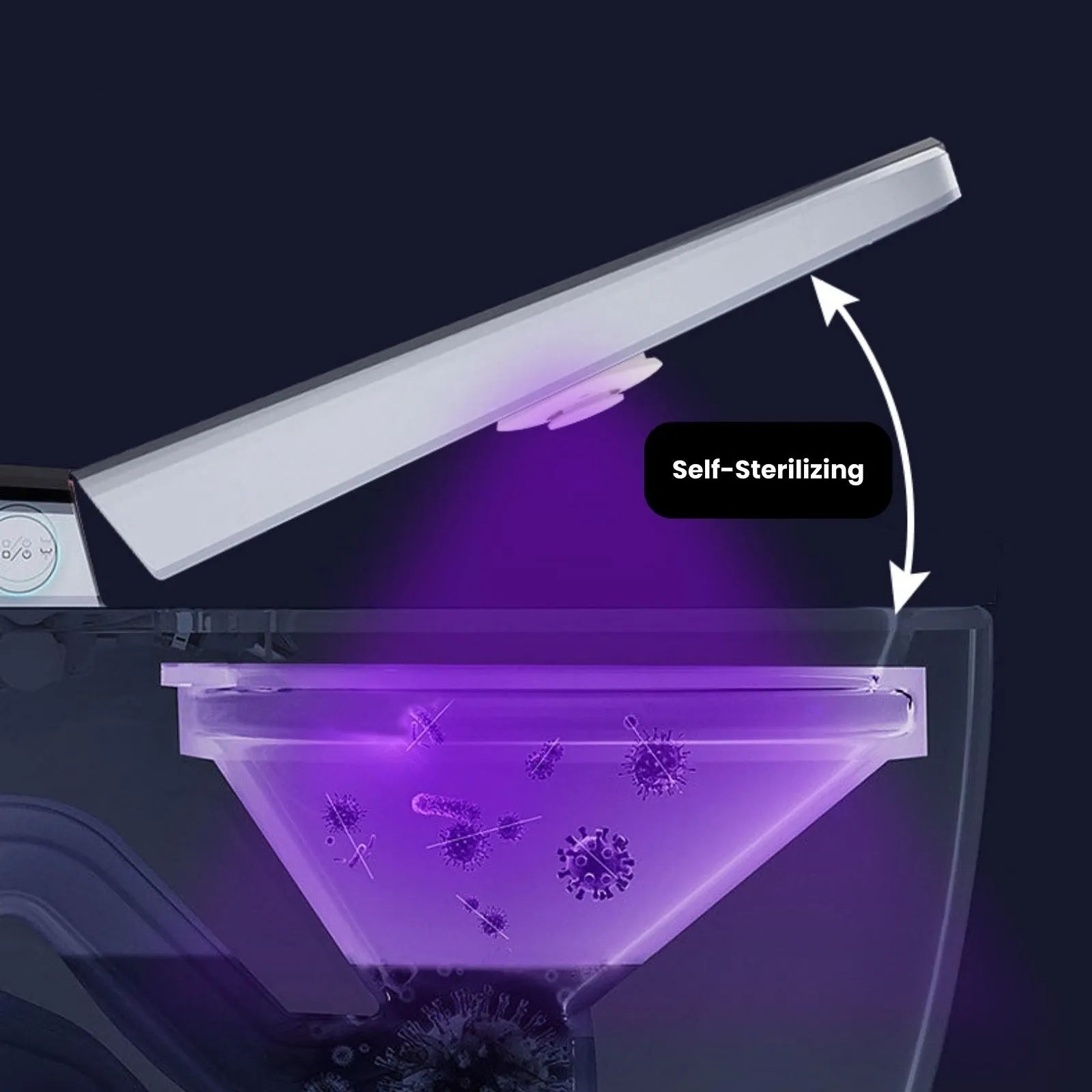 UV Toilet Light Electric Toilet Sterilizer with 8 Fragrance Rings V1181-EHN0090