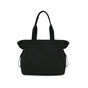 Lightweight Nylon Shopper Tote Bag 18L Side-Cinch Shoulder Bag - Black V1181-EHN0093-BK