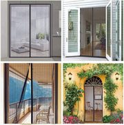 Extra Durable Magnetic Fly Screen Door Anti Mosquito Screen Mesh Curtain Grey-100x230cm V1181-EHN0181-GR-100230