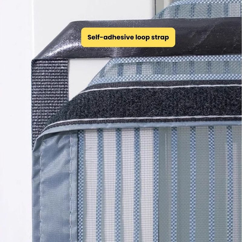 Extra Durable Magnetic Fly Screen Door Anti Mosquito Screen Mesh Curtain Grey-100x230cm V1181-EHN0181-GR-100230