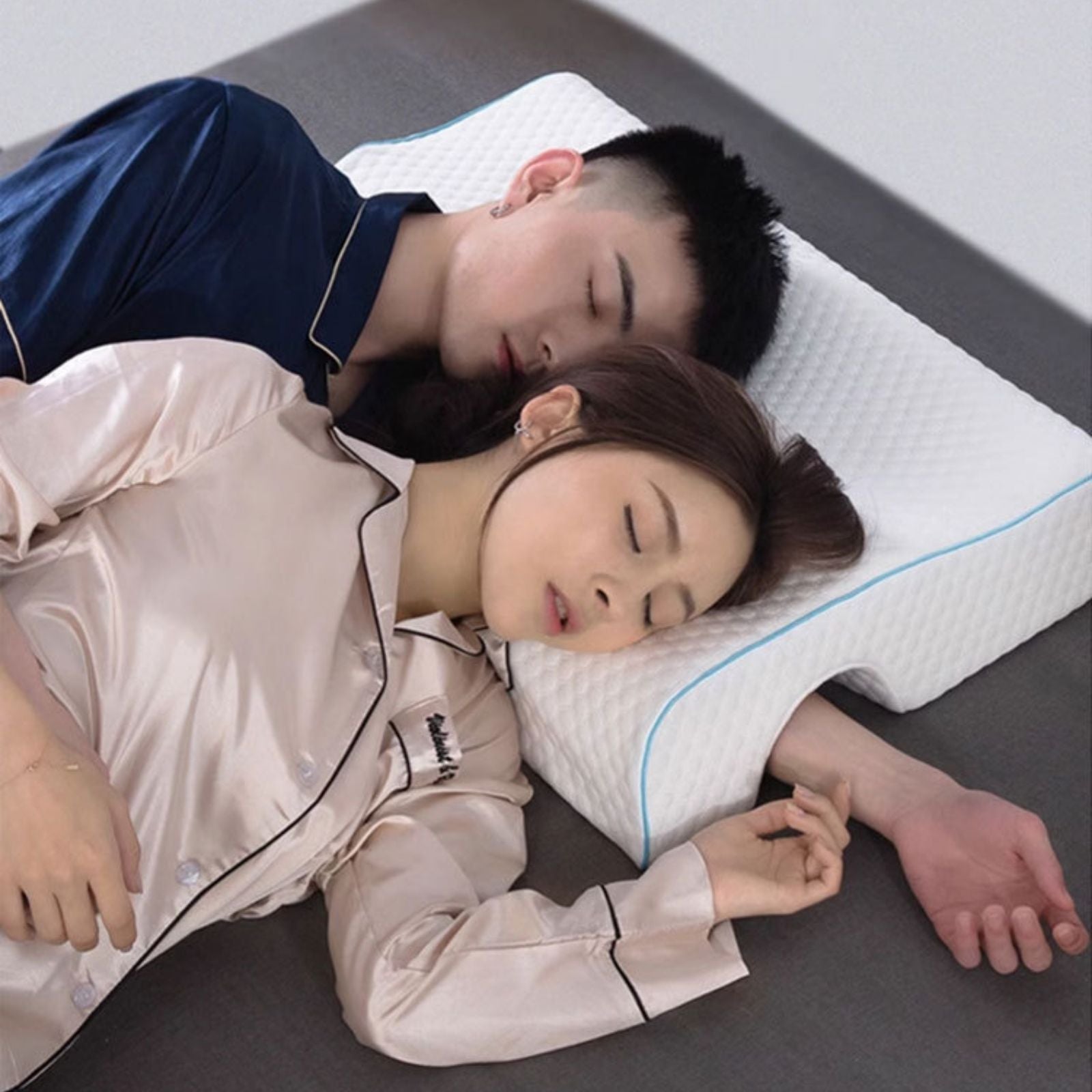 Couple Arch Pillow, Zero Pressure Pillow Slow Rebound No Pressure Hand, Pillow, Couple Sleep Double Memory V1181-EHN0203-LEFT