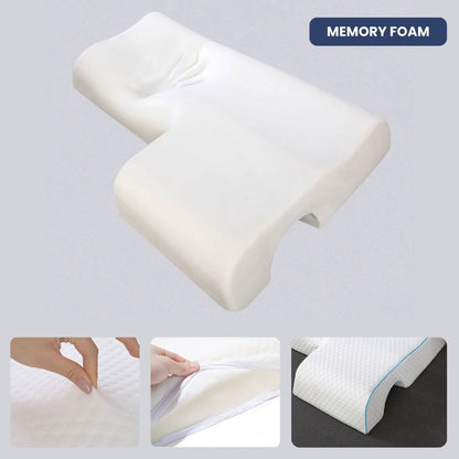 Couple Arch Pillow, Zero Pressure Pillow Slow Rebound No Pressure Hand, Pillow, Couple Sleep Double Memory V1181-EHN0203-LEFT