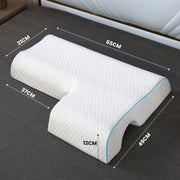 Couple Arch Pillow, Zero Pressure Pillow Slow Rebound No Pressure Hand, Pillow, Couple Sleep Double Memory V1181-EHN0203-LEFT