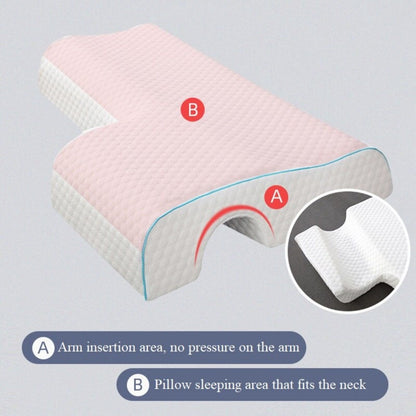 Couple Arch Pillow, Zero Pressure Pillow Slow Rebound No Pressure Hand, Pillow, Couple Sleep Double Memory V1181-EHN0203-RIGHT