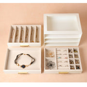 PU Leather Jewellery 3 Level Storage Box Drawer Organiser Gift V1181-EHN0204