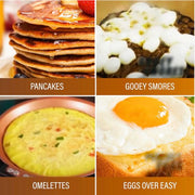 Double Sided Pancake Maker Flip Pan Non-Stick Omelette Egg Frying Pan 15cm V1181-EHN0214