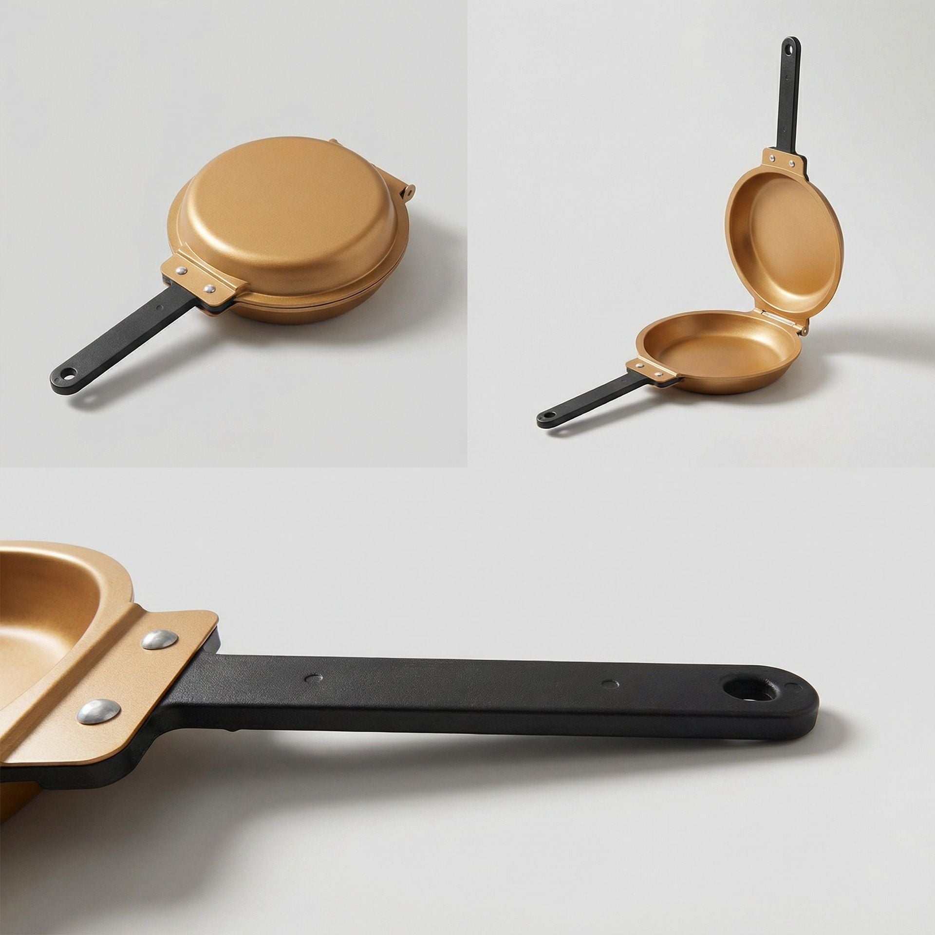 Double Sided Pancake Maker Flip Pan Non-Stick Omelette Egg Frying Pan 15cm V1181-EHN0214