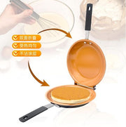 Double Sided Pancake Maker Flip Pan Non-Stick Omelette Egg Frying Pan 15cm V1181-EHN0214