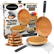 Double Sided Pancake Maker Flip Pan Non-Stick Omelette Egg Frying Pan 15cm V1181-EHN0214