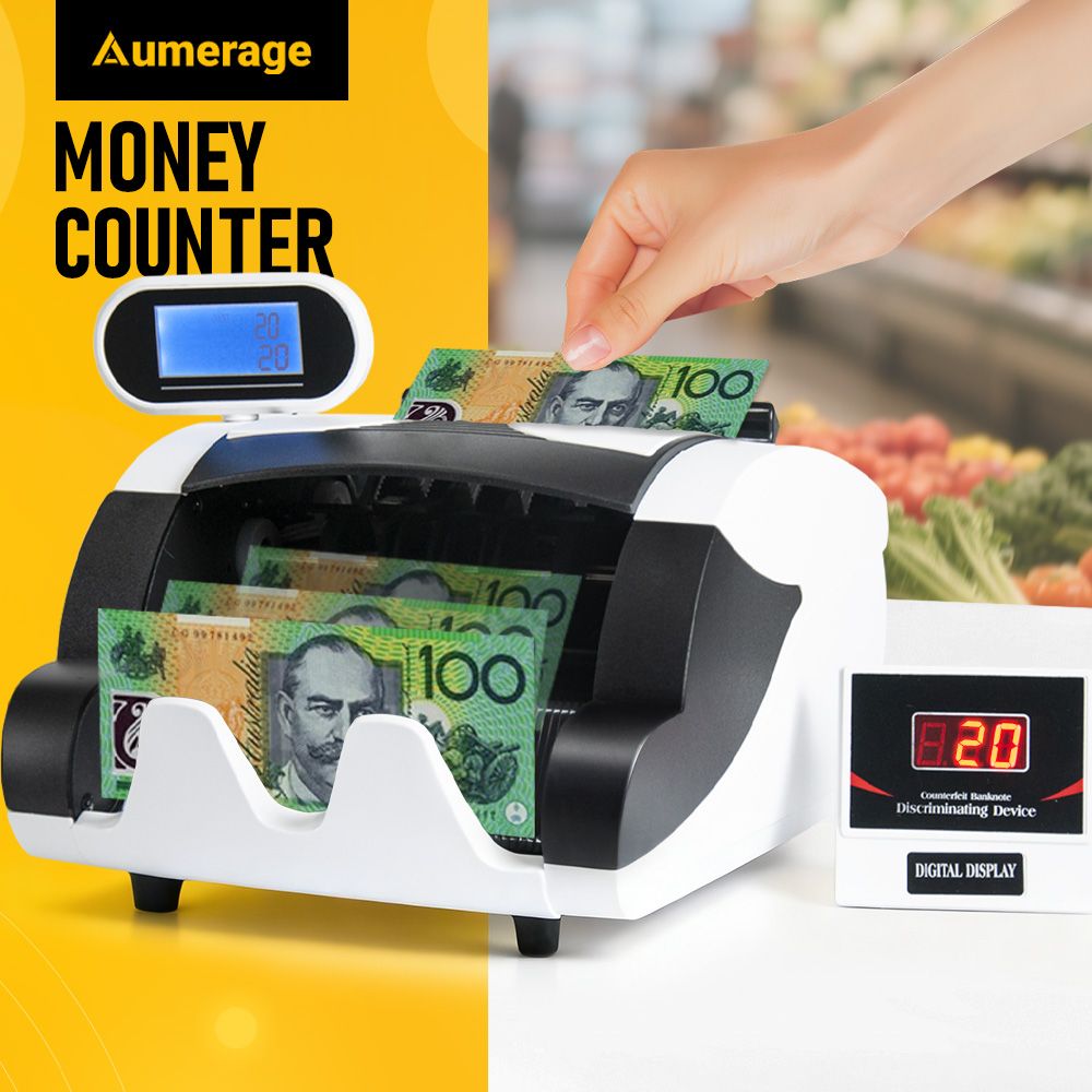 Money Counter Machine with UV, Bill Counter Suitable for AUD Dollars V1181-MC-2100