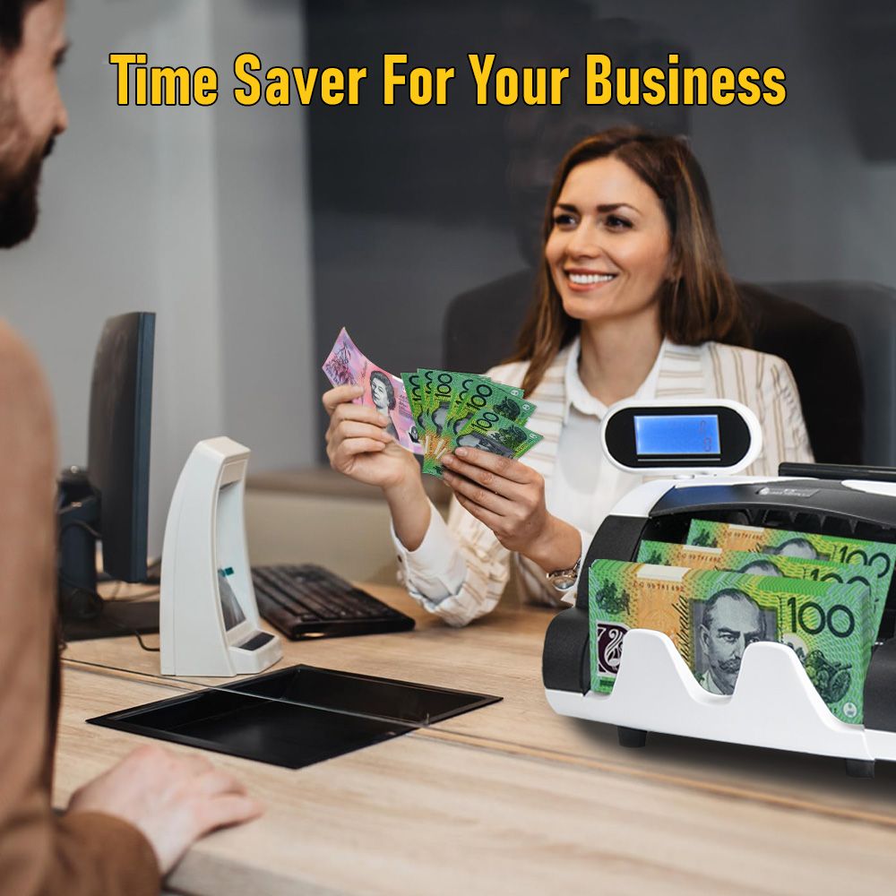 Money Counter Machine with UV, Bill Counter Suitable for AUD Dollars V1181-MC-2100