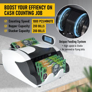 Money Counter Machine with UV, Bill Counter Suitable for AUD Dollars V1181-MC-2100