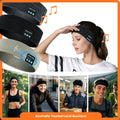 Headset Bluetooth 5.0 Wireless Stereo Earbud Headphone Sports Headband w/Mic-Black V1181-SEA0001