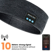 Headset Bluetooth 5.0 Wireless Stereo Earbud Headphone Sports Headband w/Mic-Black V1181-SEA0001