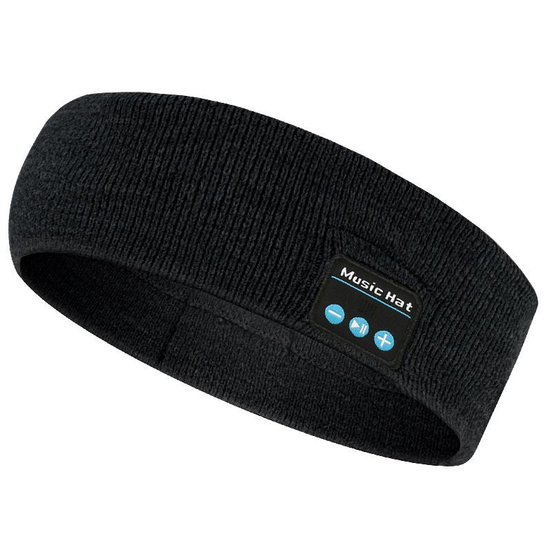 Headset Bluetooth 5.0 Wireless Stereo Earbud Headphone Sports Headband w/Mic-Black V1181-SEA0001