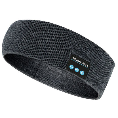Headset Bluetooth 5.0 Wireless Stereo Earbud Headphone Sports Headband w/Mic-Black V1181-SEA0001