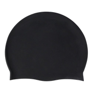 Silicone Swimming Cap Large Waterproof Swim Hat for Long Hair Men Women Adults V1181-SEA0002-BK