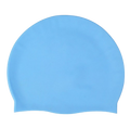 Silicone Swimming Cap Large Waterproof Swim Hat for Long Hair Men Women Adults-Blue