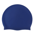 Silicone Swimming Cap Large Waterproof Swim Hat for Long Hair Men Women Adults-Navy V1181-SEA0002-NY