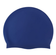 Silicone Swimming Cap Large Waterproof Swim Hat for Long Hair Men Women Adults-Navy V1181-SEA0002-NY