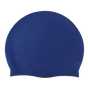 Silicone Swimming Cap Large Waterproof Swim Hat for Long Hair Men Women Adults-Navy V1181-SEA0002-NY
