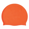 Silicone Swimming Cap Large Waterproof Swim Hat for Long Hair Men Women Adults-Orange