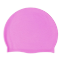 Silicone Swimming Cap Large Waterproof Swim Hat for Long Hair Men Women Adults-Pink