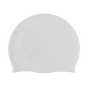 Silicone Swimming Cap Large Waterproof Swim Hat for Long Hair Men Women Adults-White V1181-SEA0002-WH