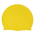 Silicone Swimming Cap Large Waterproof Swim Hat for Long Hair Men Women Adults-Yellow