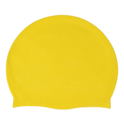 Silicone Swimming Cap Large Waterproof Swim Hat for Long Hair Men Women Adults-Yellow