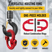 2SET 3.15T Sling Hook Heavy Duty Hammerlock/Slip Hook Kit With Swivel Winch & Safety Latch V1181-SH-315T-R