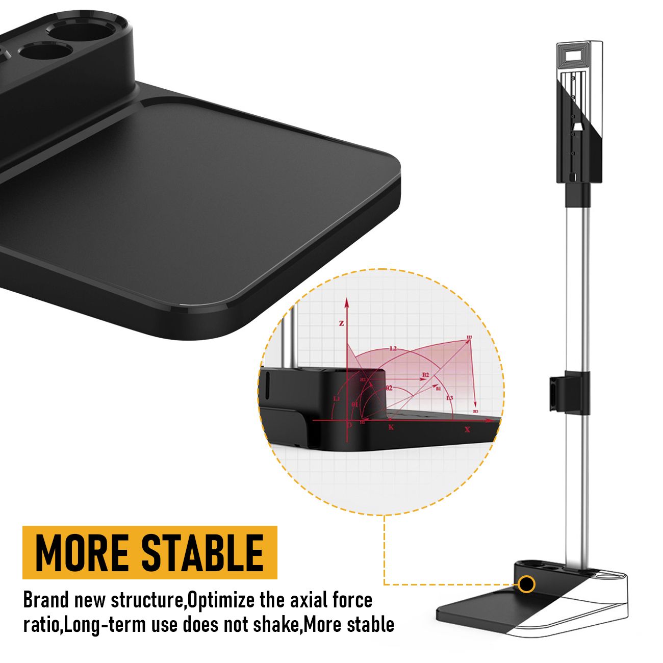 Freestanding Holder for Dyson Vacuum Stand - Suitable for Dyson V6 V7 V8 V10 V11 V12 V15 Vacuum Cleaners V1181-VS-S1