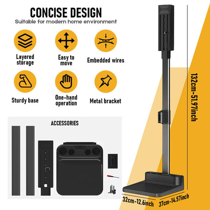 Freestanding Holder for Dyson Vacuum Stand - Suitable for Dyson V6 V7 V8 V10 V11 V12 V15 Vacuum Cleaners V1181-VS-S1