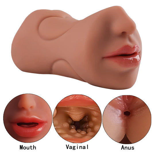 3 in 1 Male Masturbator Adult Sex Toys with Realistic, Men'S Pocket Stroker Toy V1183-FJ-A-1