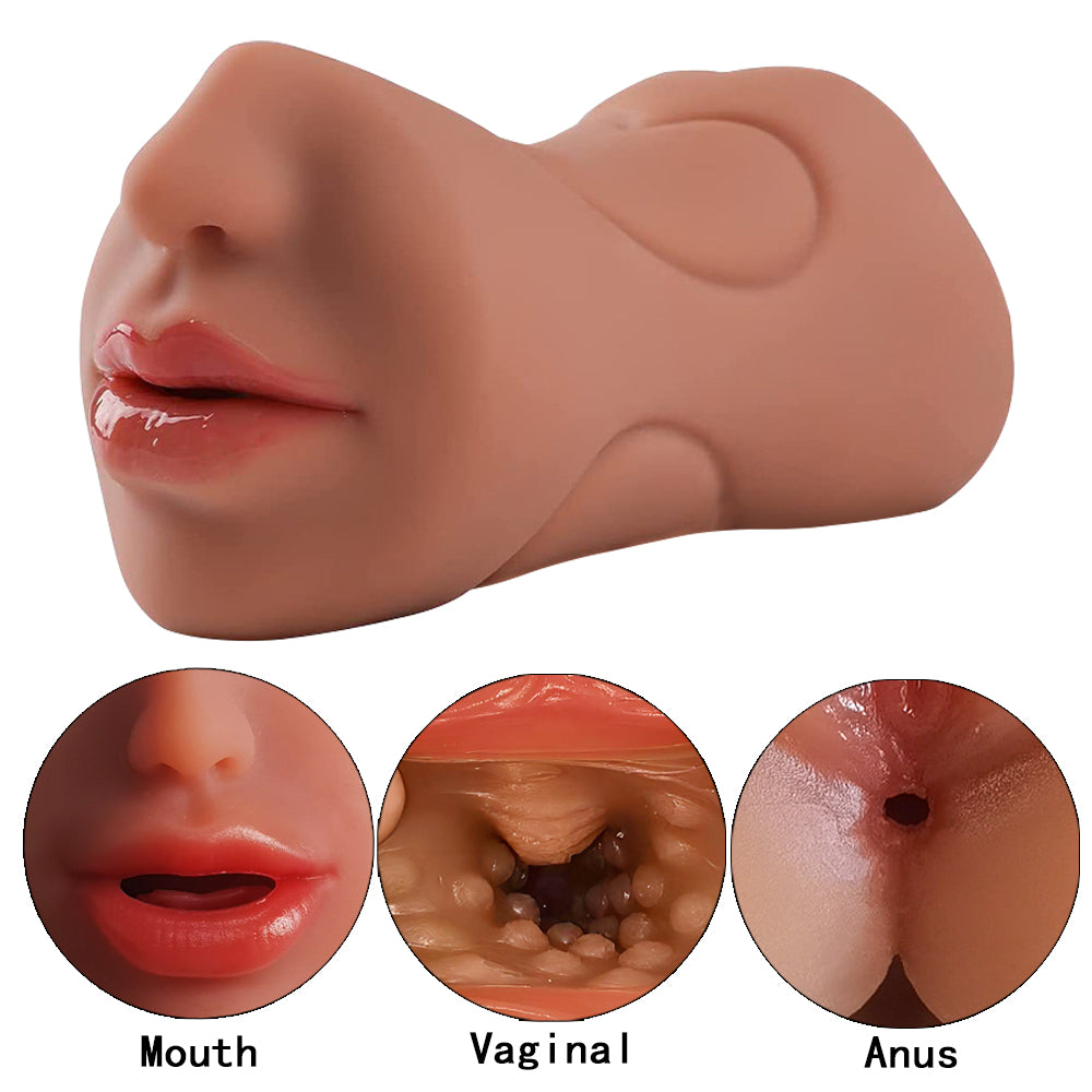 3 in 1 Male Masturbator Adult Sex Toys with Realistic, Men'S Pocket Stroker Toy V1183-FJ-A-1