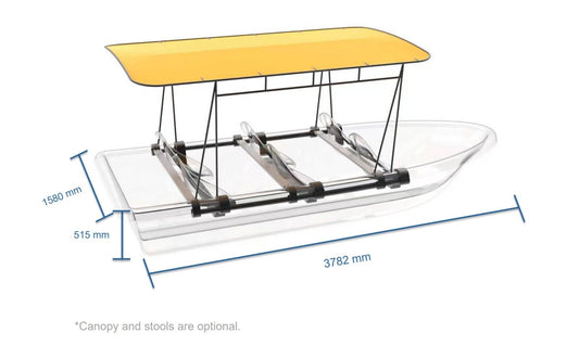 3.7m (5-Person) Smart Electric Power Transparent Boat V1184-5-PERSON-SMART-ELECTRIC-POWER-TRANSPARENT-BOAT
