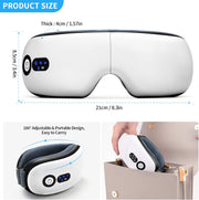 Eye Massager with Heat, Vibration and Warm Compress, Smart Sleeping Eyes Mask with Bluetooth Can Connect with V1186-EM002