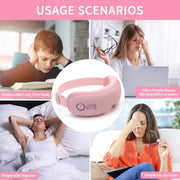Eye Massager with Heat, Vibration and Warm Compress, Smart Sleeping Eyes Mask with Bluetooth Can Connect with V1186-EM003
