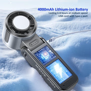 Portable Handheld Fan, Rechargeable Battery Powered with High-Speed Turbo for Strong Wind & Rapid Cooling, V1186-HF-S13-02