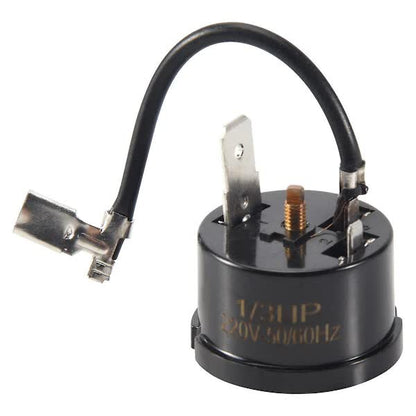 Thermal Overload Protector for Refrigerator Compressor Compatible with Hx1 1/3HP Black V1188-CAQQ-125240-1